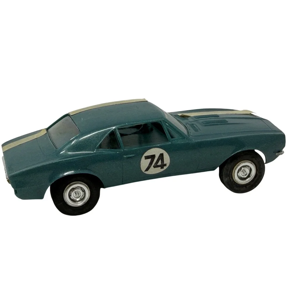 Revell 1/32 Slot Car 1967 Camaro SS Teal Number 74 Racing Stripes Vintage